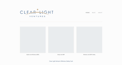 Desktop Screenshot of clearlightventures.com