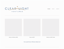 Tablet Screenshot of clearlightventures.com
